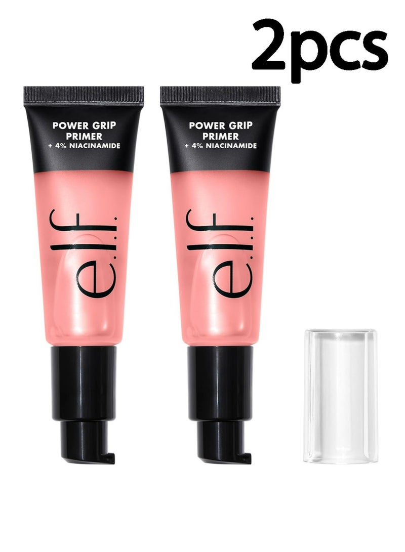 إلف Power Grip Primer + 4٪ Niacinamide, جل القائم على & ترطيب الوجه Primer, مساواة الجلد & يشرق, قبضات المكياج, نباتية & خالية من القسوة, 0.8 فلور أوز - Image 1